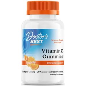 Doctor's Best Vitamine C 250 mg, Sinaasappel - 120 Gummies