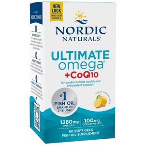Nordic Naturals Ultimate Omega + CoQ10, Citroen - 120 capsules
