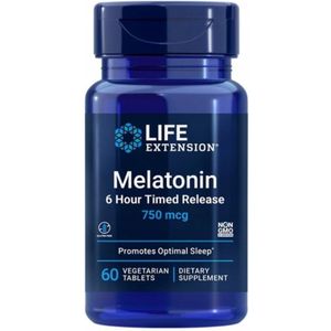 Life Extension Melatonine 6 Hour Timed Release 750 mcg - 60 tabletten