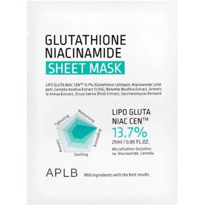APLB Glutathion Niacinamide Sheet Mask - 25 ml
