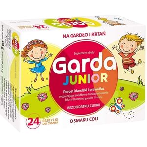 Garda Junior Raspberry-St RAW berry - 24 zuigtabletten