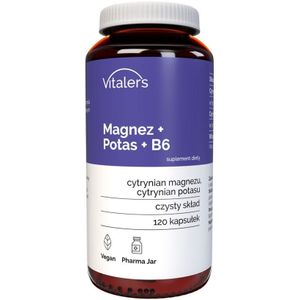 Vitaler's Magnesium 100 mg + Kalium 150 mg + Vitamine B6 10 mg - 120 Capsules