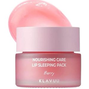 Klavuu - Nourishing Care Lip Sleeping Pack - Berry - Lippenbalsem - Luxe Formule