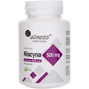Aliness - Niacine - Voedingssupplement - 500 mg - 100 Plantaardige Capsules