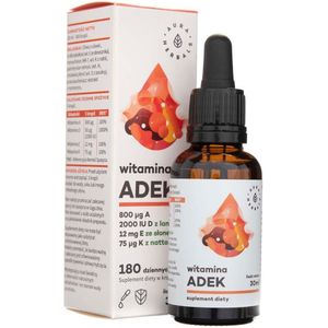 Aura Herbals Vitamine "ADEK" A + D3 (2000IU) + E + K2 MK7 druppels - 30 ml