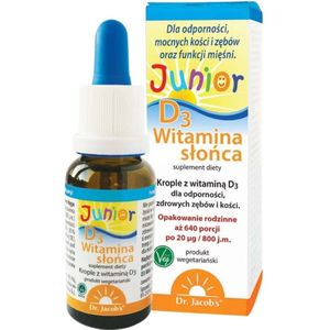 Dr. Jacob's Vitamine D3 Junior, druppels - 20 ml