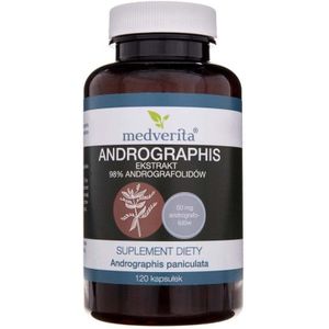 Medverita Andrographis-extract 98% Andrographolide - 120 Capsules