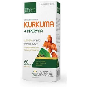 Medica Herbs Curcumine + Piperine 600 mg - 60 Capsules