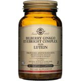 Solgar Bosbes Ginkgo Ogentroost Complex Plus Luteïne - 60 plantaardige capsules