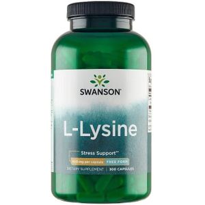 Swanson L-Lysine 500 mg - 300 Capsules