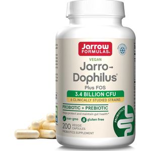 Jarrow Formulas Kruik Dophilus + FOS 35 mg - 200 plantaardige capsules