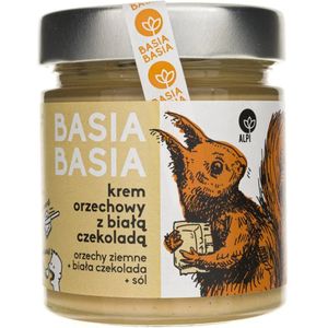 Alpi Basia Basia pindacrème met witte chocolade - 210 g