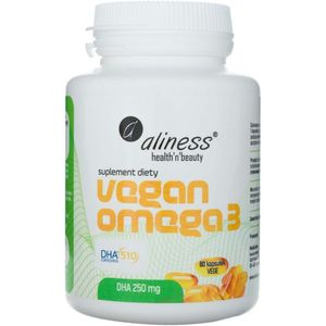 Aliness Vegan Omega 3 DHA 250 mg - 60 plantaardige capsules