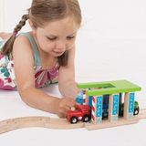 Bigjigs Rails Houten Trein Wasstraat