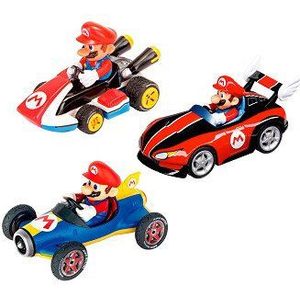 Super Mario Pull Back Raceauto's, 3dlg.