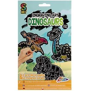 Scratch Set Magneten Dinosaurus, 10st.