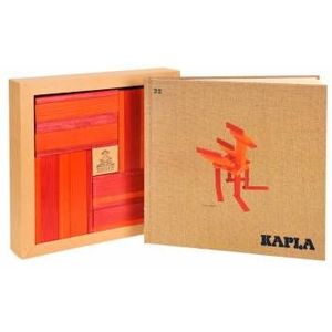 KAPLA, Boekje met 40 Rode en Oranje Plankjes
