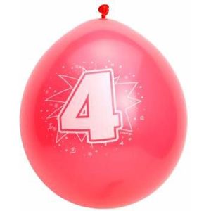 Cijfer Ballonnen 4 jaar, 8st.