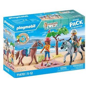 PLAYMOBIL Starter Pack Paardrijden naar het strand met Amelia en Ben - 71470