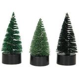 Kerstboom Glitter Led, 10cm