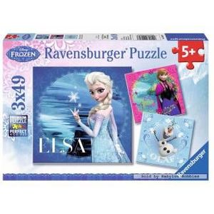 Disney Frozen Puzzel (3x49 stukjes) - Ravensburger