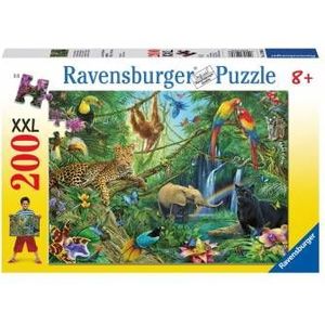 Puzzel Dieren in de Jungle (200 stukjes, XXL)