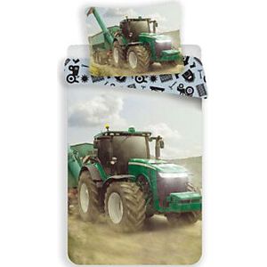 Tractor Dekbedovertrek - Eenpersoons - 140 X 200 cm - Multi