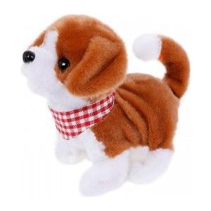 Take Me Home Loophond Pluche 17 Cm Junior Wit/Bruin