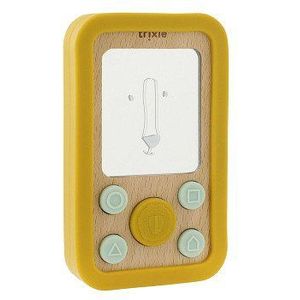 Trixie Houten Siliconen Baby Telefoon  - Mr. Lion