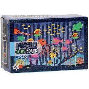 Legpuzzel Glow in the Dark - Onderwaterwereld, 100st.