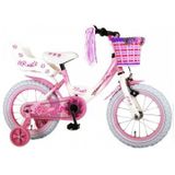 Volare Rose Fiets - 14 inch - Roze Wit