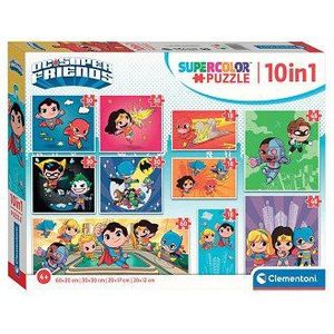 Clementoni Legpuzzel Super Color 10in1  DC Comics