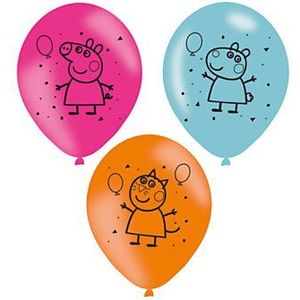 Ballonnen Peppa Pig, 6st.