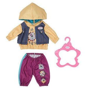 BABY born Outfit met Hoodie - Poppenkleding 43 cm