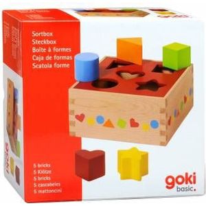 Houten Sorteerbox Basis (5 stukjes) - Goki