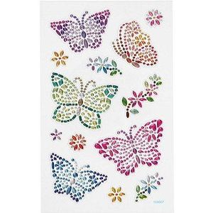 Diamant Stickers Vlinder, 1 Vel