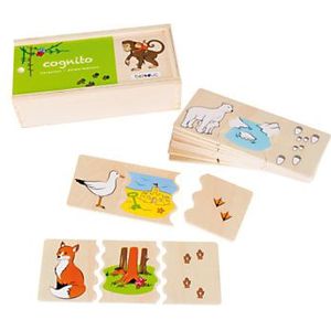 Beleduc Cognito Dierenwerelden (30 stukjes) - Houten puzzel voor kinderen vanaf 4 jaar