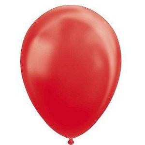 Ballonnen Pearl Rood 30cm, 10st.