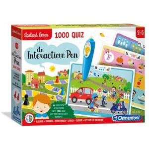 Clementoni Spelend Leren - Interactieve Pen, 1000 Quiz voor kinderen van 3-6 jaar