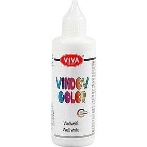 Window Color Sticker en Glasverf - Wit, 90ml
