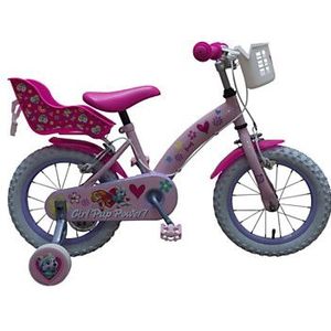 PAW Patrol Fiets - 14 inch - Roze - Twee handremmen