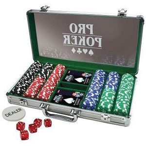 Pro Poker Case 300 Chips 11,5 gram - Luxe Metalen Koffer - Geschikt voor 14+ jaar