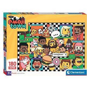 Clementoni Legpuzzel Super Color Emoji Town, 180st.