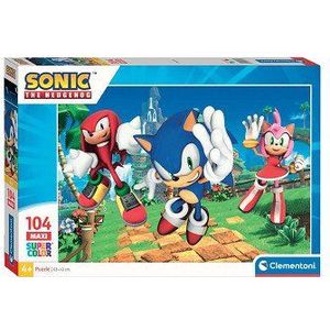 Clementoni Legpuzzel Super Color Maxi Sonic, 104st.