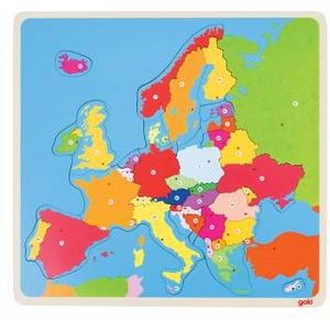 Houten Puzzel Europa (35-delig) - Leuke manier om topografie te leren