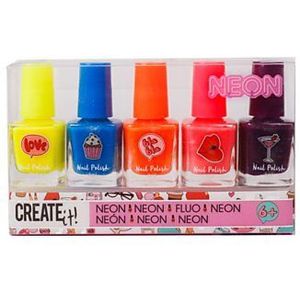 Create it! Beauty Nagellak Neon, 5st.
