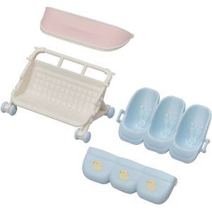 Sylvanian Families 5533 wandelwagen drieling