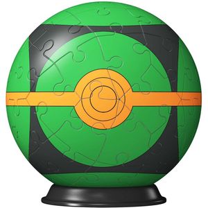 3D Puzzelbal Pokémon Pokébal Groen, 54st.