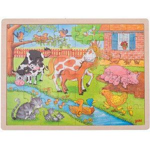 Houten Legpuzzel Boerderijdieren (48 stukjes)