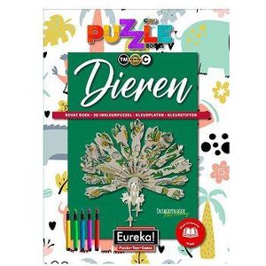 Eureka 3D Puzzle Books Kleur- en Puzzelboek - Dieren